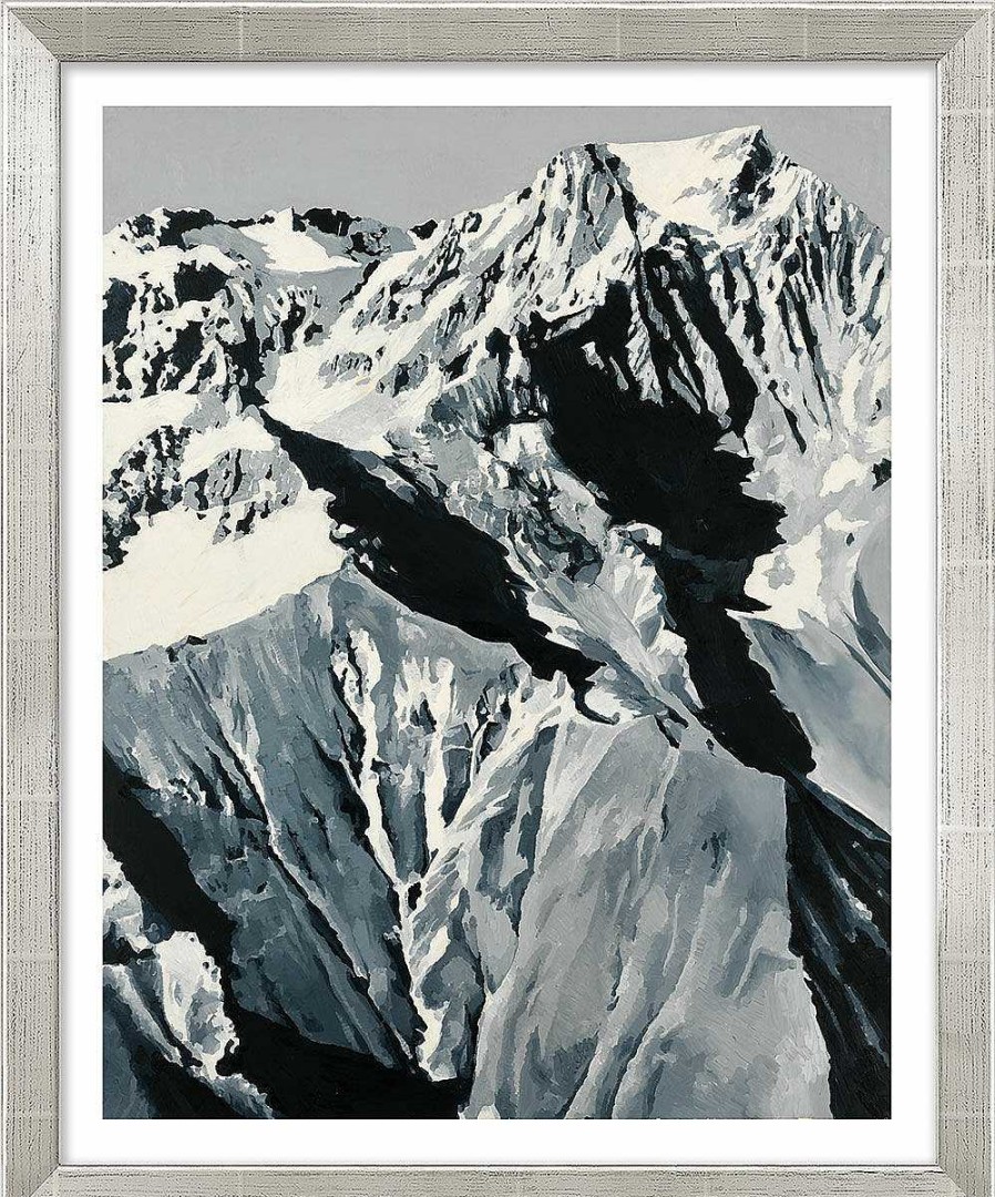 Gerhard Richter Bild "Himalaja" (1968), Version Silberfarben Gerahmt Landschaft