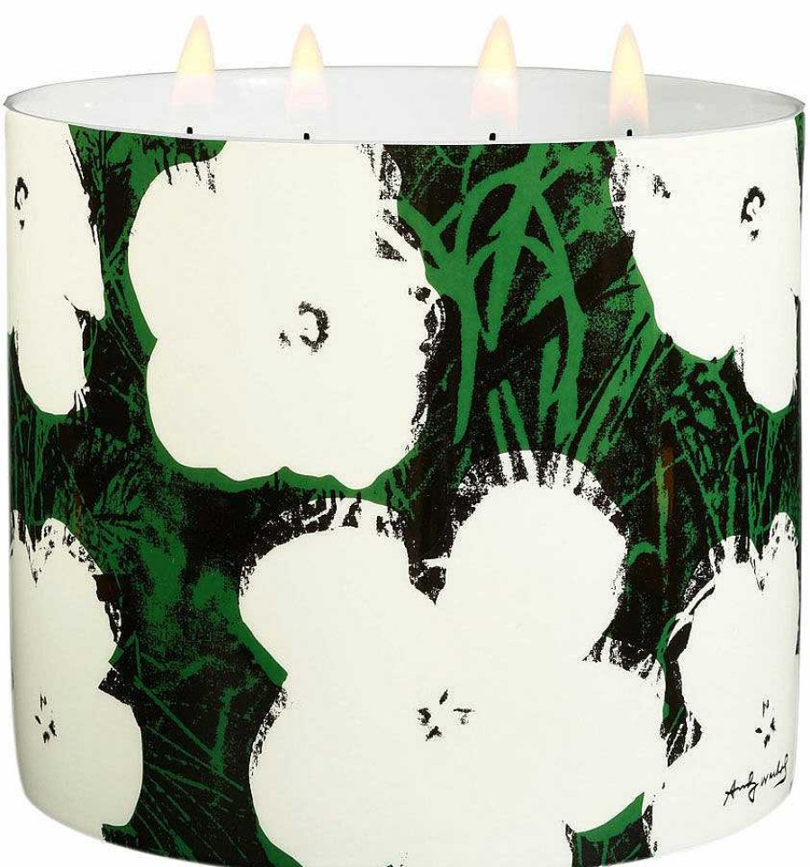 Andy Warhol Duftkerze In Porzellanschale "White Flowers On Green" Homeaccessoires