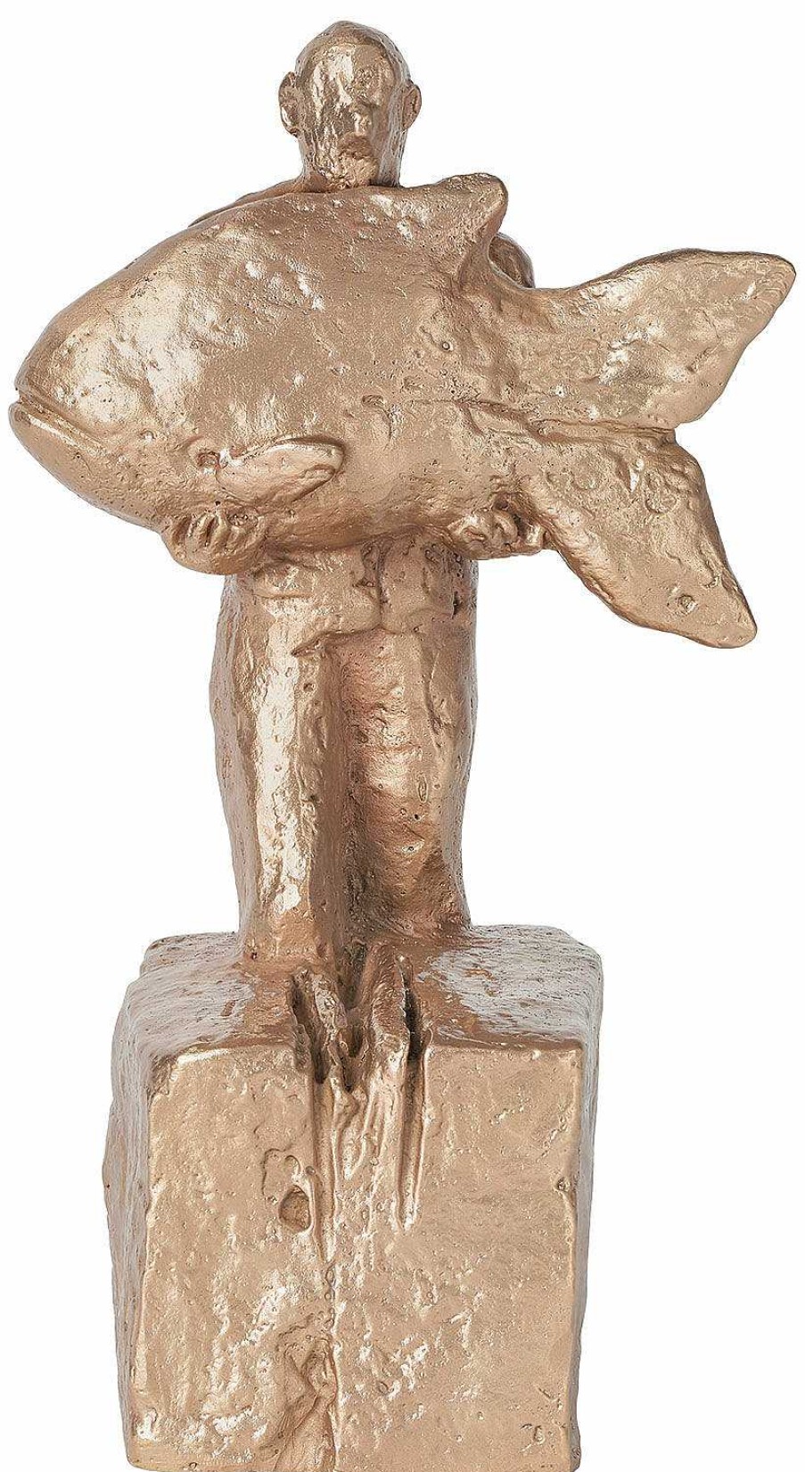 Christoph Fischer Skulptur "Hoffnungstrager" (2022), Version Bronze Poliert 21. Jahrhundert