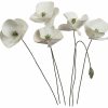 ars mundi Gartenstecker-Blumenset "Weiser Mohn", 6-Teilig Sonstige Gartenaccessoires