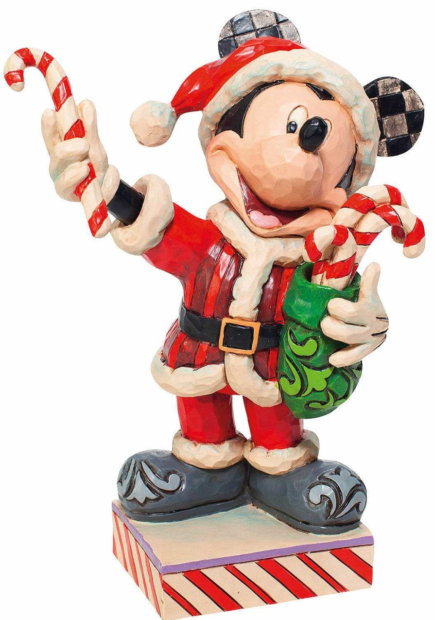 Jim Shore Skulptur "Mickey Mouse Mit Zuckerstange", Kunstguss Fur Kinder