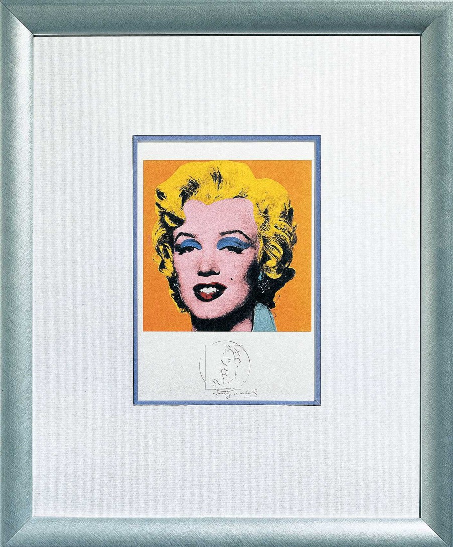 Andy Warhol Bild "Shot Orange Marilyn" (1967), Gerahmt Druckgrafiken