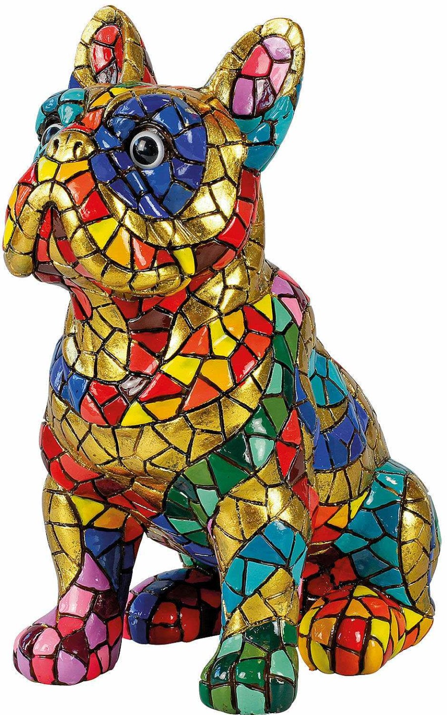 ars mundi Mosaikfigur "Bulldogge" Kunstguss