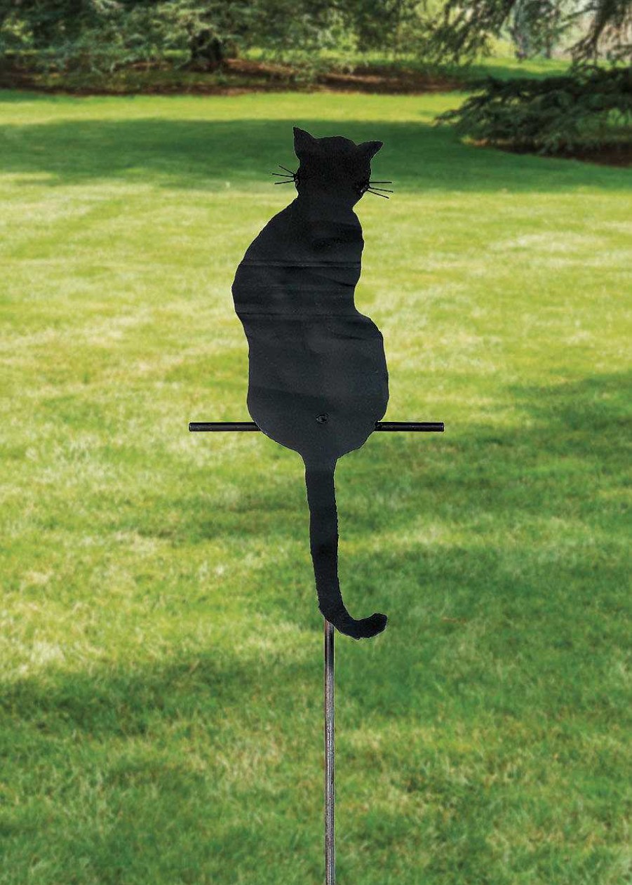 ars mundi Gartenstecker / Silhouette "Sitzende Katze" Sonstige Gartenaccessoires