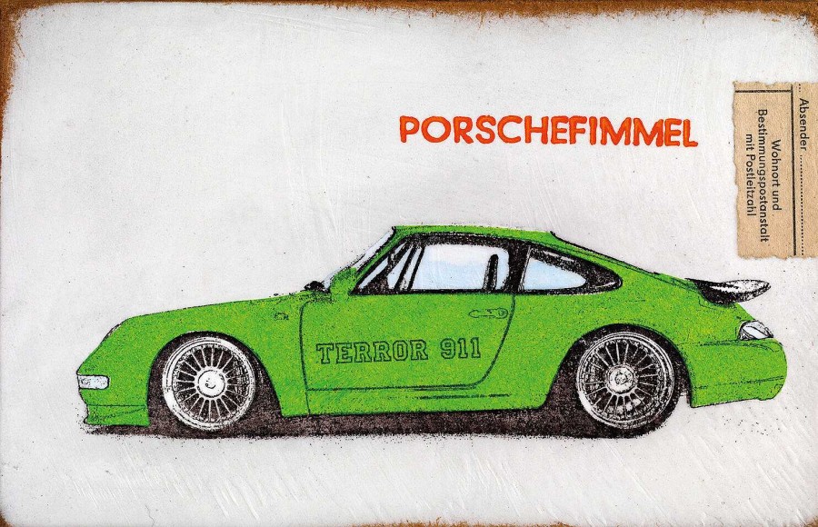 Jan M. Petersen Bild "Porschefimmel Grun" Neu