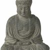 ars mundi Gartenskulptur "Sitzender Buddha", Steinguss Gotterbildnisse