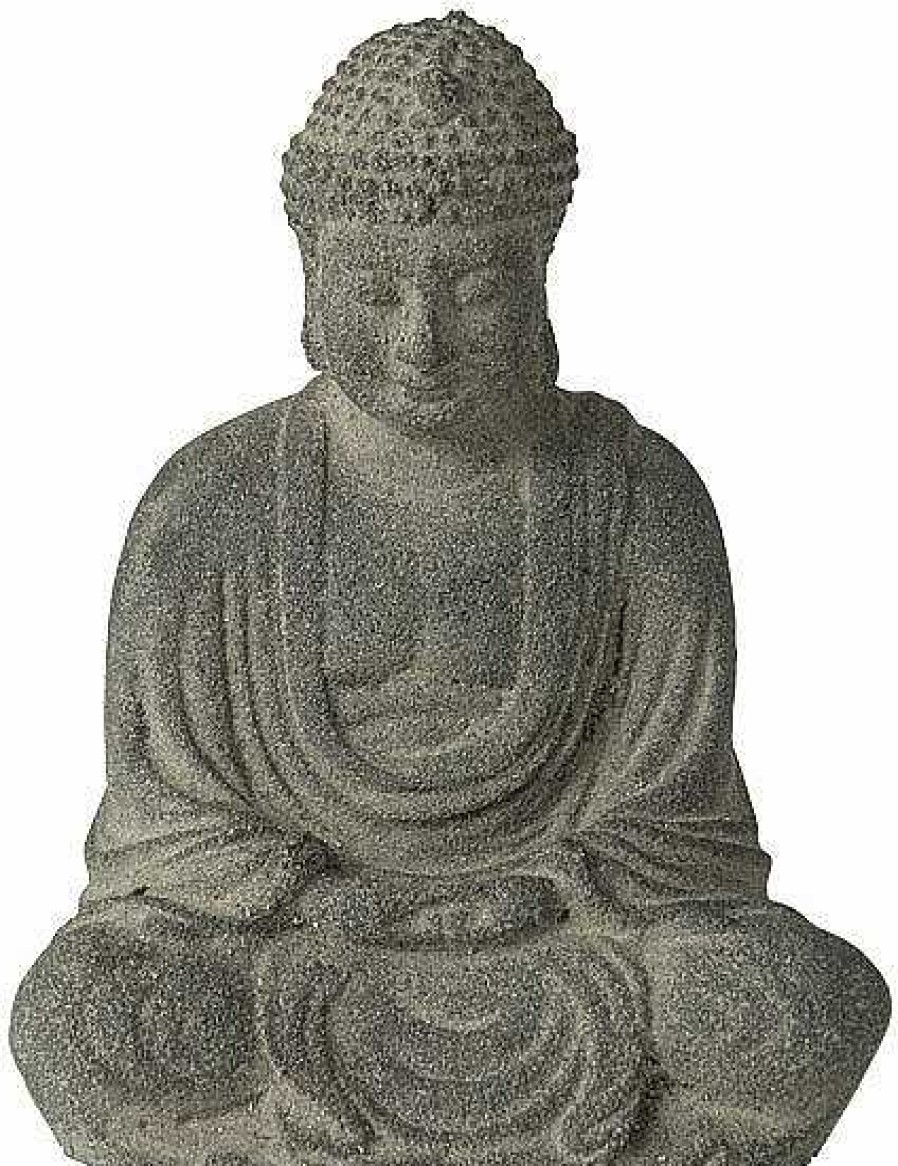 ars mundi Gartenskulptur "Sitzender Buddha", Steinguss Gotterbildnisse