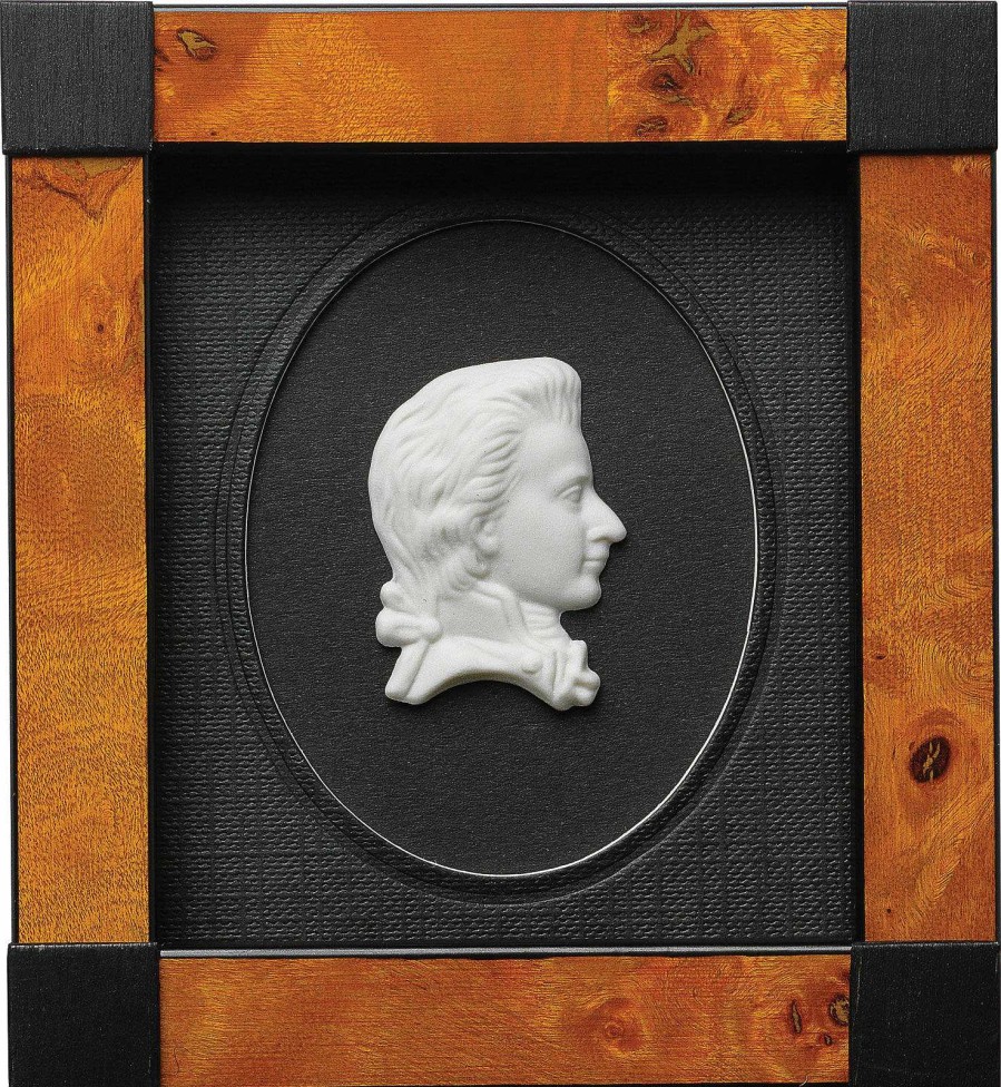 ars mundi Miniatur-Porzellanbild "Wolfgang Amadeus Mozart", Gerahmt Porzellanbilder