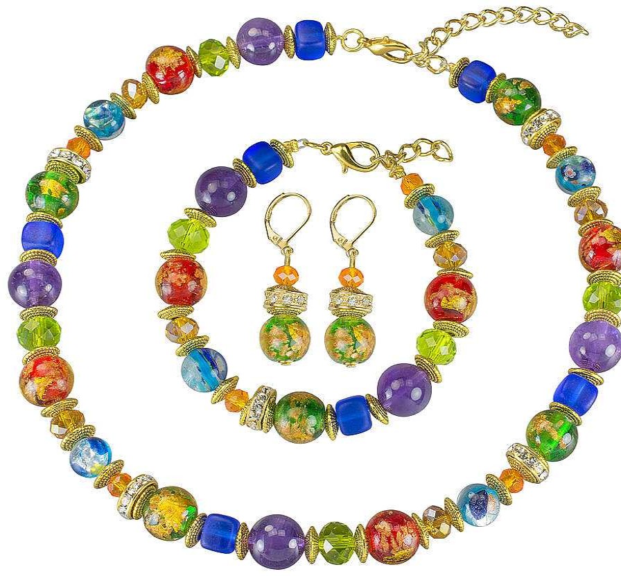 Petra Waszak Schmuckset "Rainbow" Glas