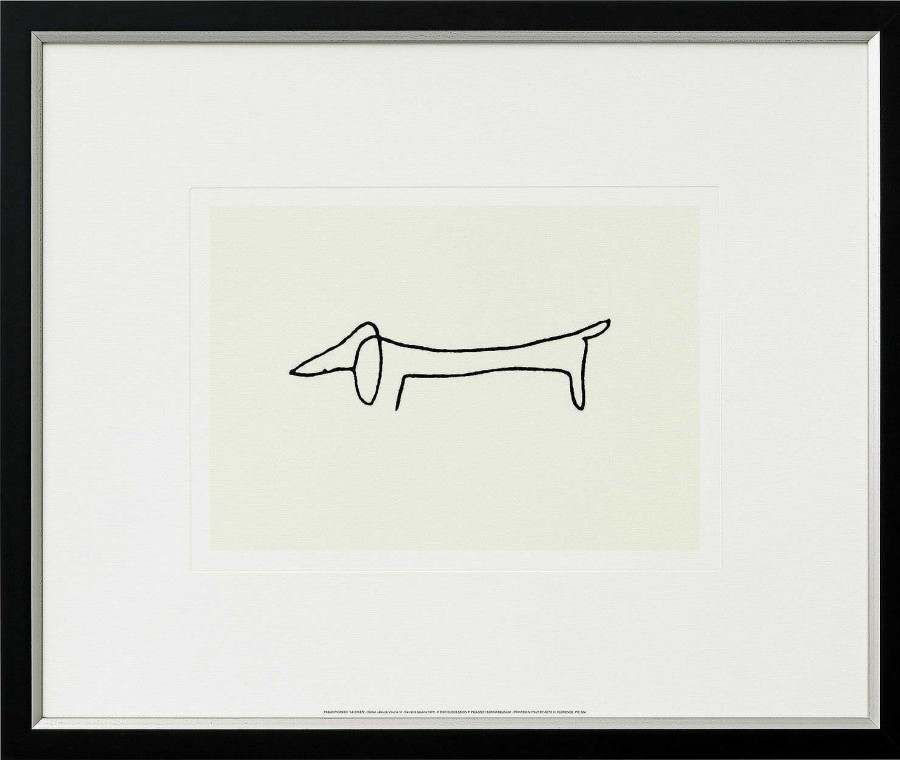 Pablo Picasso Bild "Der Hund - Le Chien", Gerahmt Klassische Moderne