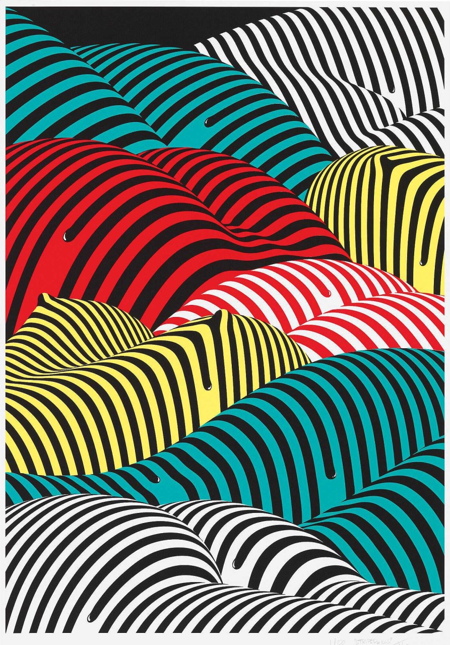 Timo Lenzen Bild "Striped Hills" (2017) Akt