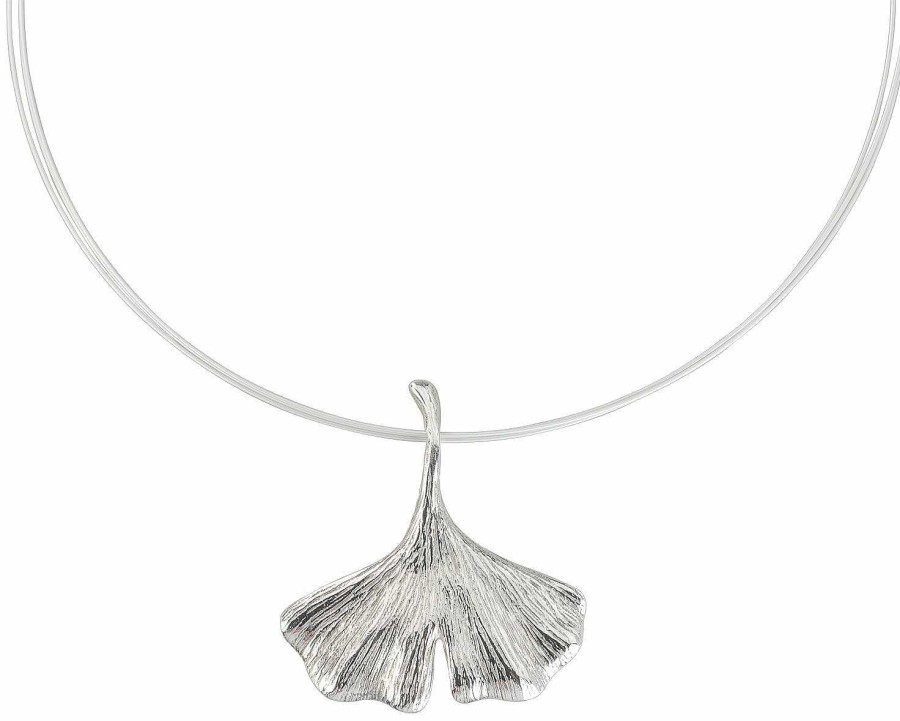 Petra Waszak Collier "Ginkgo", Version Silber Colliers / Halsschmuck