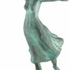 Gerhard Brandes Skulptur "Jugend", Version Bronze Grun Neu