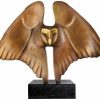 Evert den Hartog Skulptur "Fliegende Eule", Bronze Bronze