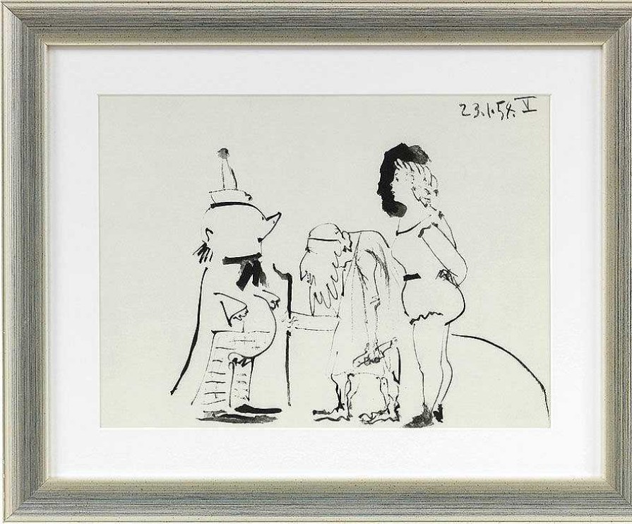 Pablo Picasso Bild "Ohne Titel", Gerahmt Klassische Moderne