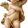 ars mundi Holzfigur "Putto Mit Draperie", Links Schauend Renaissance