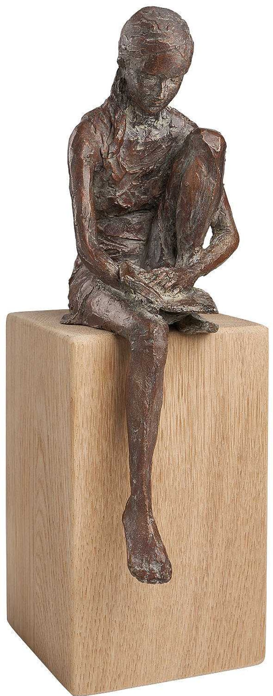 Valerie Otte Skulptur "Lesende" (Version Mit Sockel), Bronze Sonstige Skulpturen