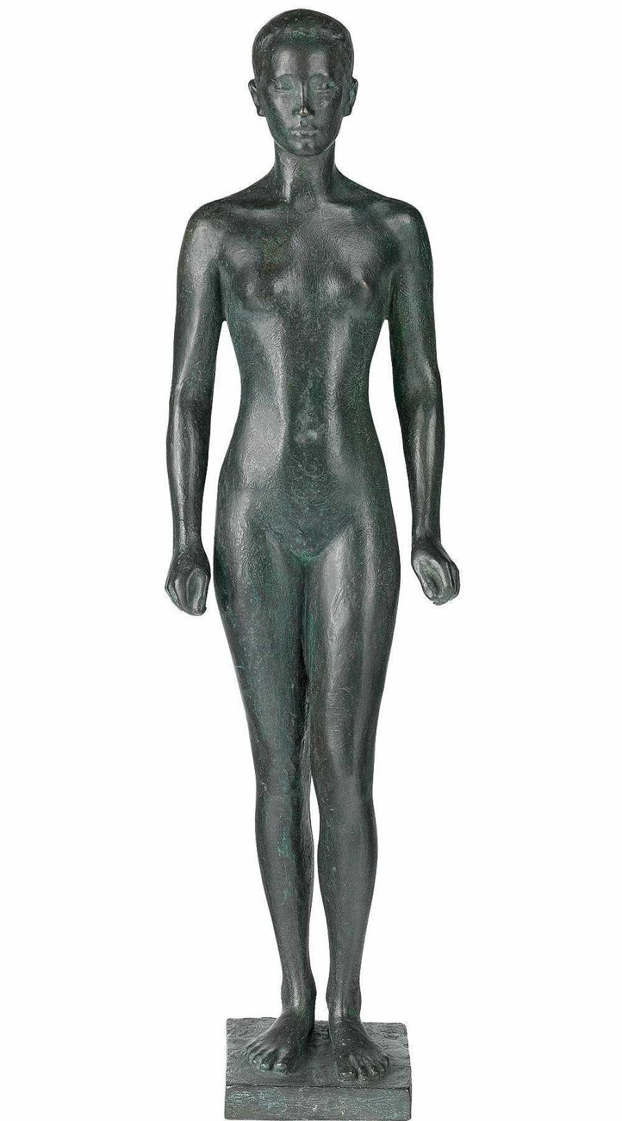 Georg Kolbe Skulptur "Malaiin" (1916), Reduktion In Bronze Statuetten