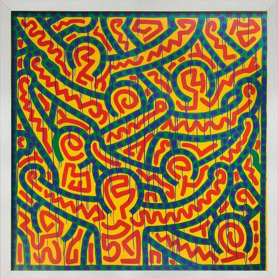 Keith Haring Bild "Untitled 1989", Gerahmt Bilder