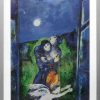 Marc Chagall Bild "Lovers In The Moonlight", Gerahmt Klassische Moderne