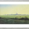 Caspar David Friedrich Bild "Wiesen Bei Greifswald" (1822), Gerahmt Landschaft