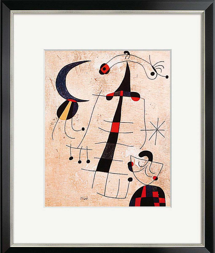 Joan Miró Bild "Klage Der Liebenden", Gerahmt Surrealismus