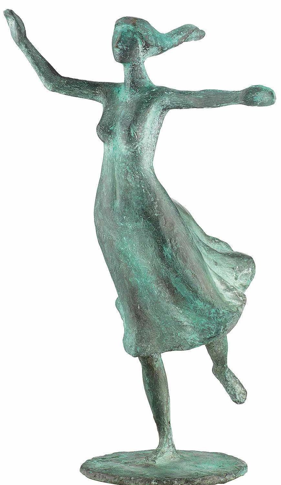 Gerhard Brandes Skulptur "Jugend", Version Bronze Grun Statuetten