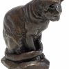 Antoine-Louis Barye Skulptur "Katze", Version In Kunstguss Museums-Replikate