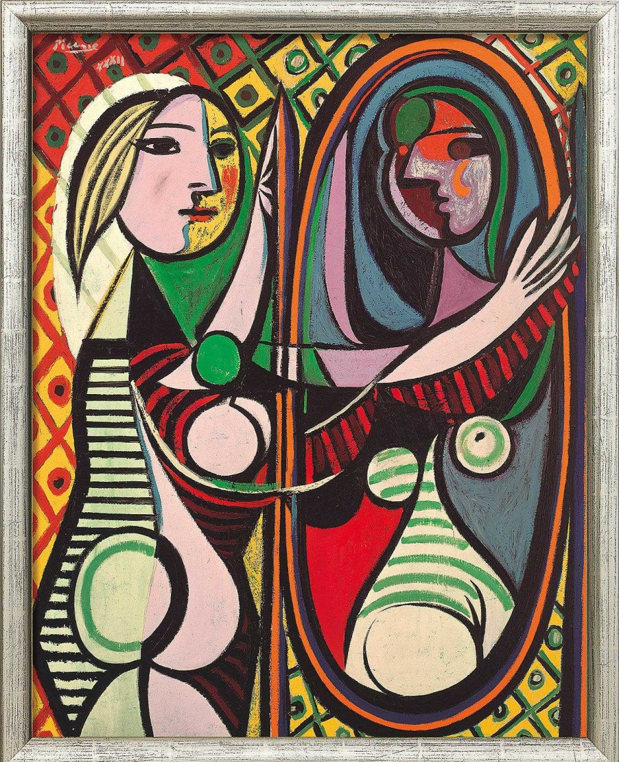 Pablo Picasso Bild "Madchen Vor Einem Spiegel" (1932), Gerahmt Portrats