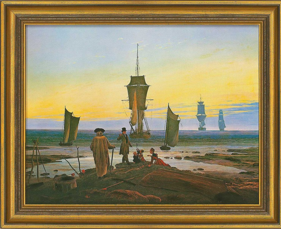 Caspar David Friedrich Bild "Die Lebensstufen" (1835), Gerahmt Romantik