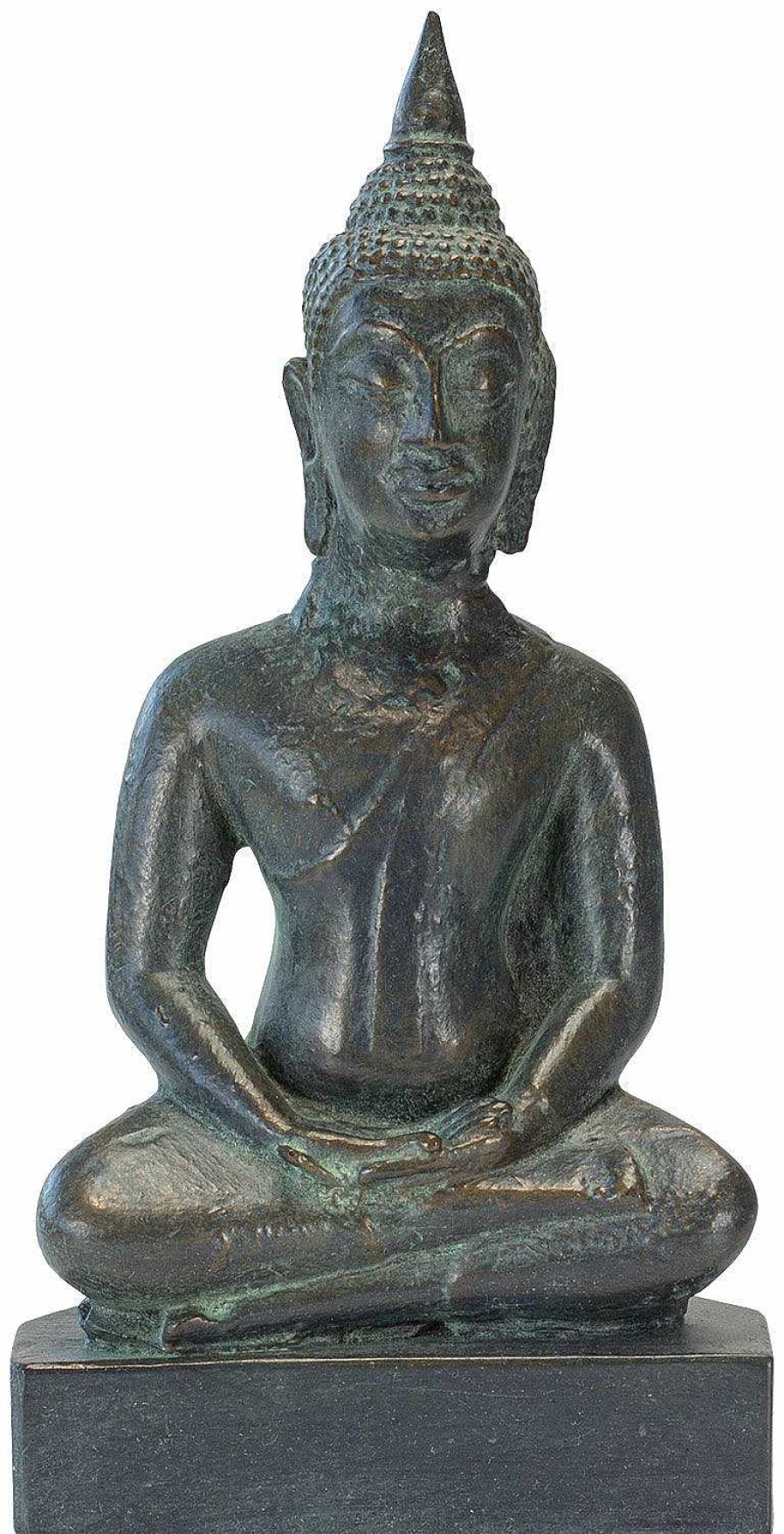 ars mundi Skulptur "Meditierender Buddha", Kunstguss Asien