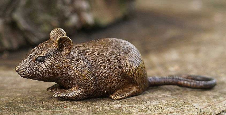 ars mundi Gartenskulptur "Maus, Liegend", Bronze Tierskulpturen