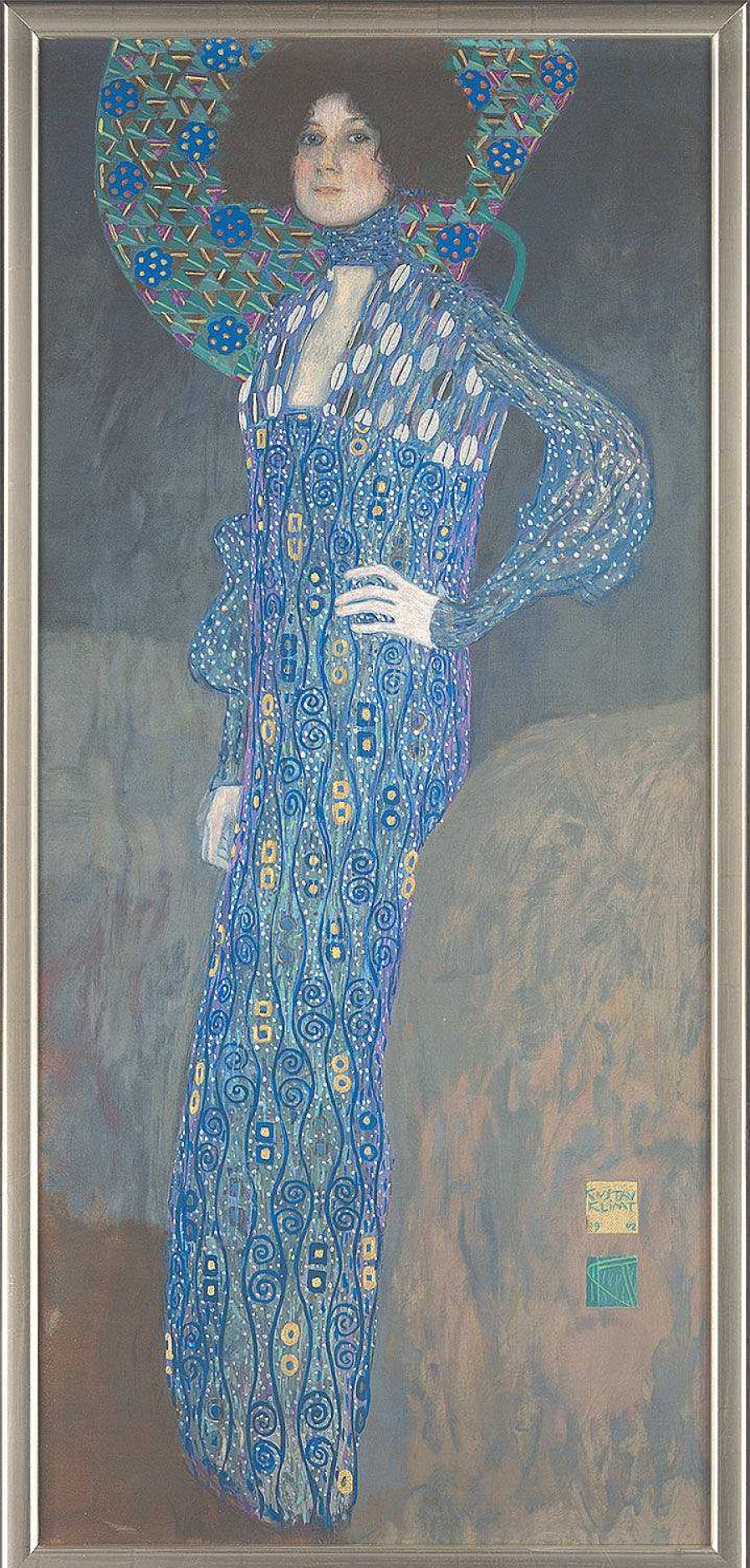 Gustav Klimt Bild "Bildnis Der Emilie Floge" (1902), Gerahmt Dietz-Repliken