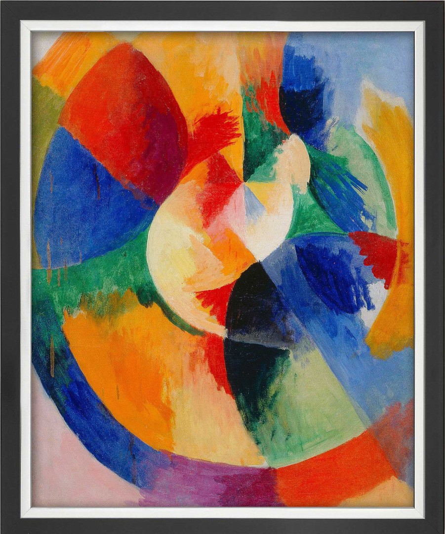 Robert Delaunay Bild "Kreisformen, Sonne (Formes Circulaires, Soleil)" (1912/13), Gerahmt Sonstige Techniken