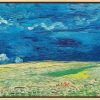 Vincent van Gogh Bild "Kornfeld Bei Gewitterstimmung" (1890), Gerahmt Landschaft