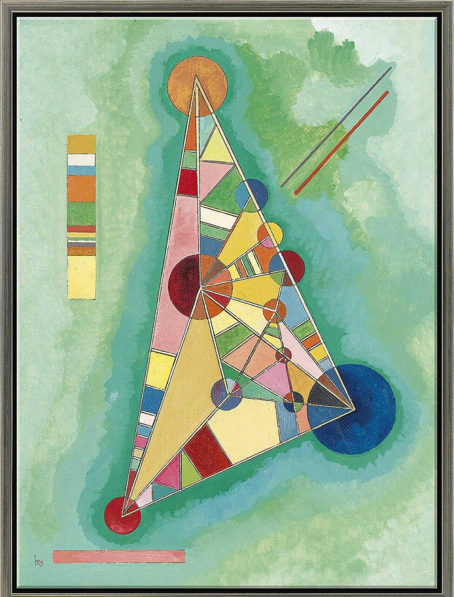 Wassily Kandinsky Bild "Bunt Im Dreieck" (1927), Gerahmt Giclee