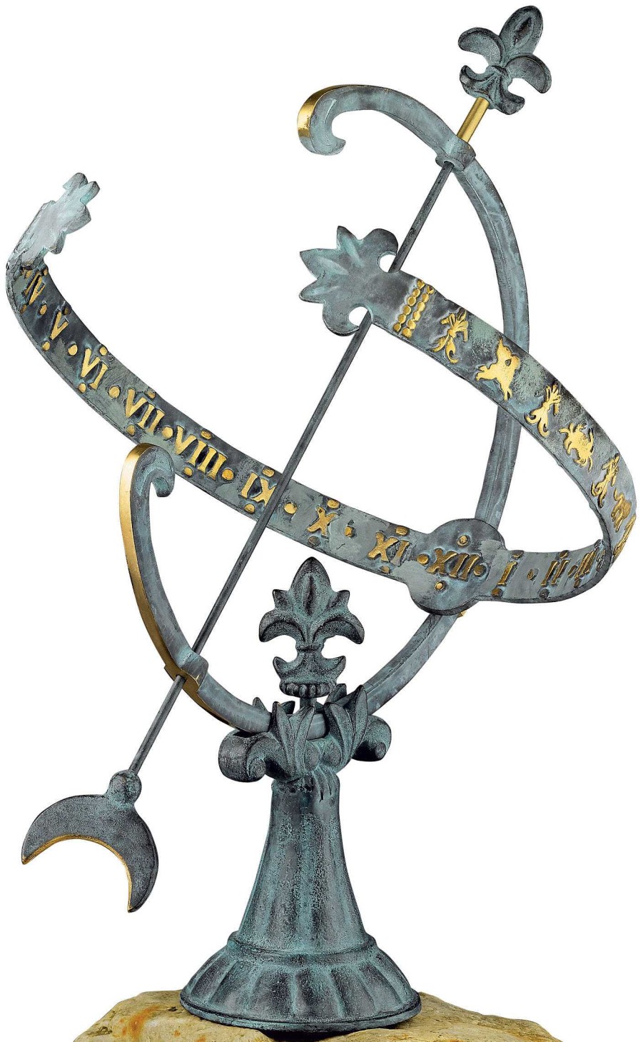 ars mundi Sonnenuhr "Versailles", Bronze Sonstige Gartenaccessoires