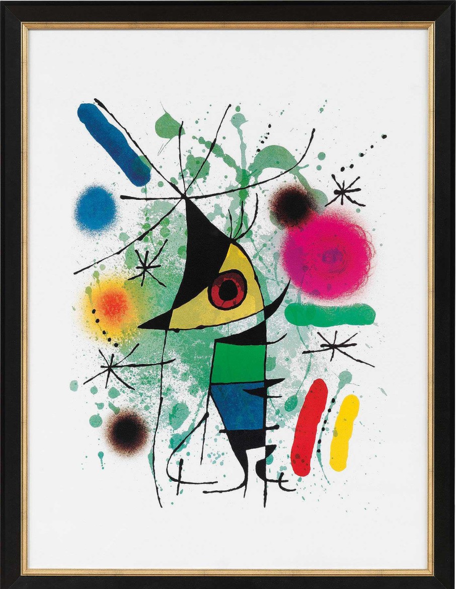 Joan Miró Bild "Der Singende Fisch" (1972), Gerahmt Surrealismus