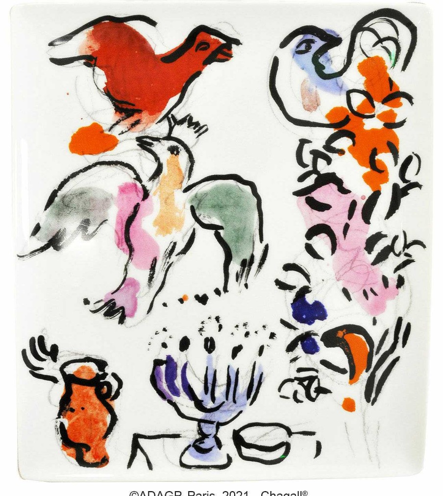 Marc Chagall Kollektion Les Vitraux D'Hadassah Von Bernardaud - Porzellanschale "Asher" Geschirr