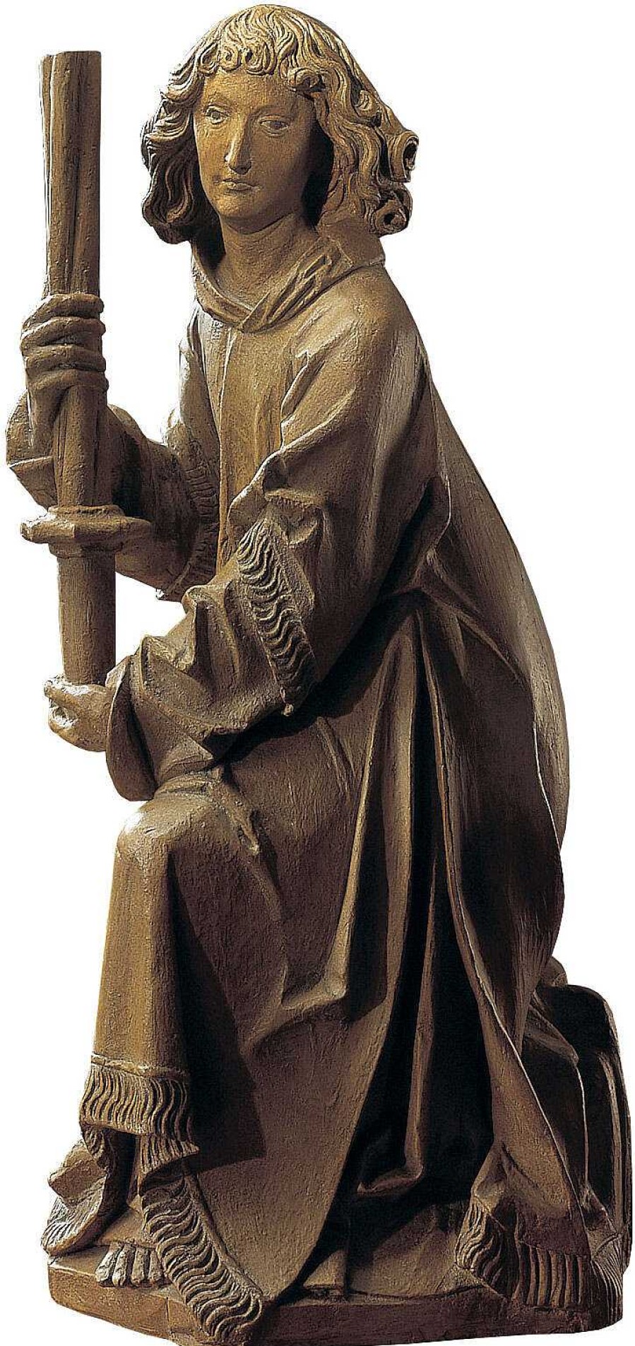 Tilman Riemenschneider Skulptur "Wartburg-Engel", Kunstguss Holzfinish Mittelalter