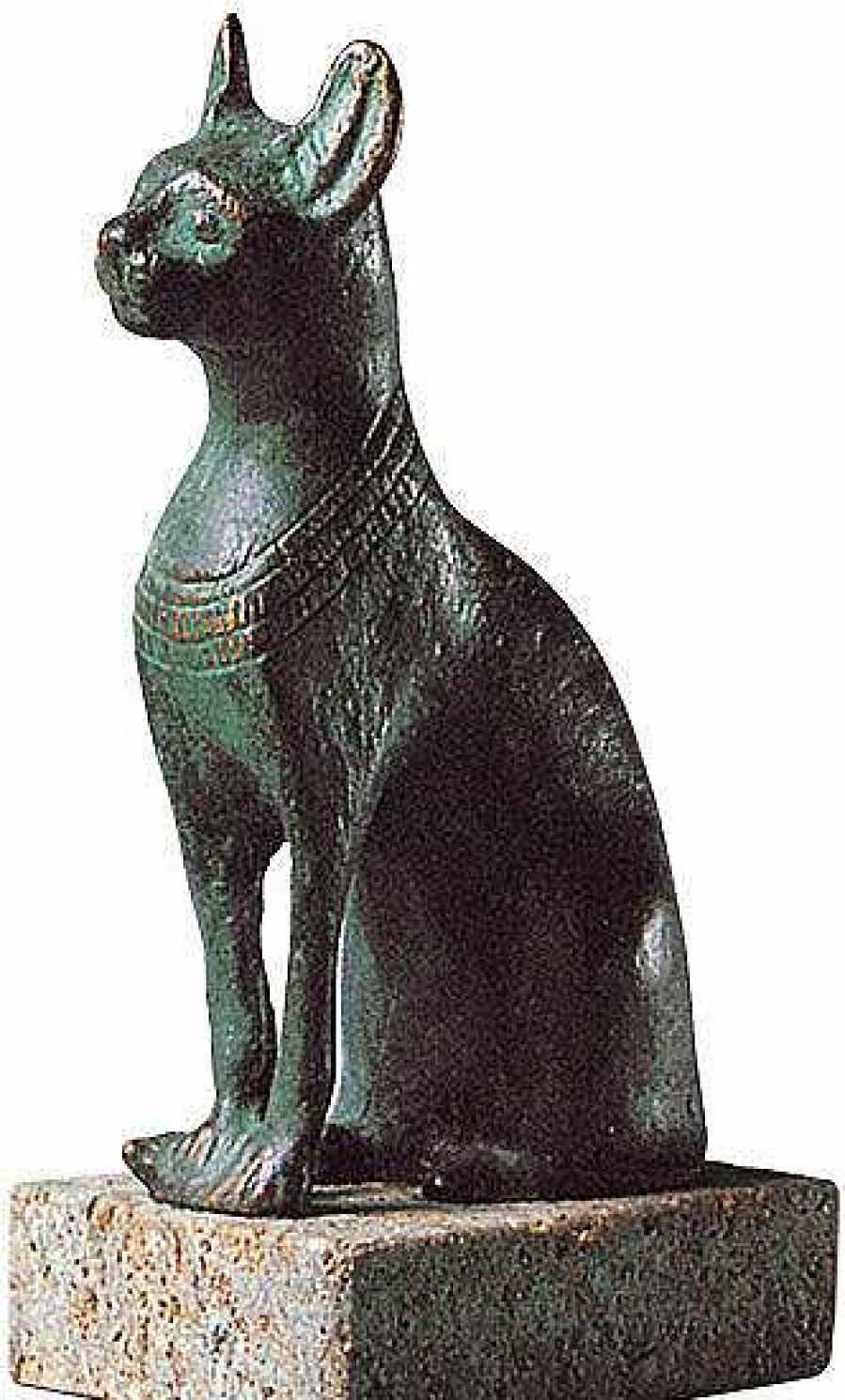 ars mundi Skulptur "Kleine Bastetkatze", Metallguss/Stein Gotterbildnisse