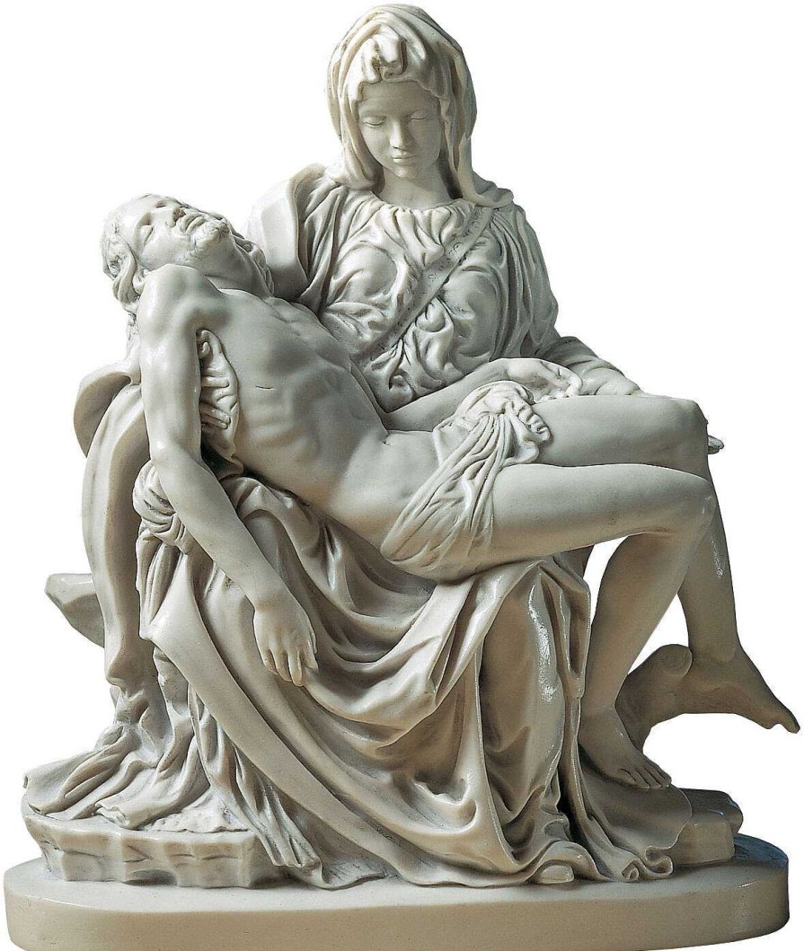 Michelangelo Buonarroti Skulptur "Pieta" (1489-99), Reduktion In Kunstmarmor Sakralkunst