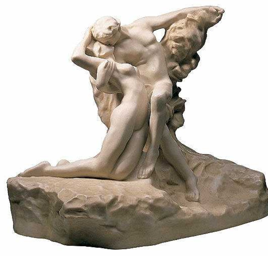 Auguste Rodin Skulptur "Der Ewige Fruhling" (1884), Version In Kunstmarmor 19. Jh / Um 1900