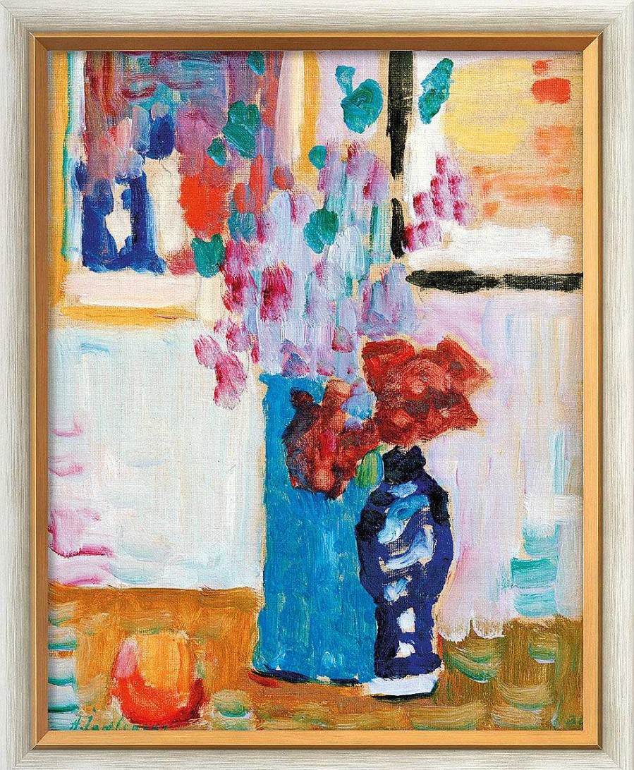 Alexej von Jawlensky Bild "Blaue Vase" (1930), Gerahmt Stillleben