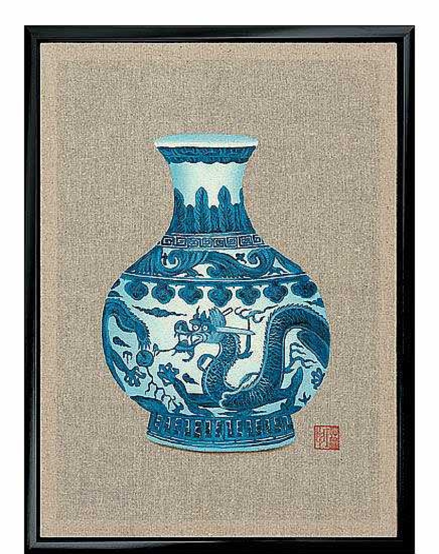 Shen Lin Bild "Vase", Gerahmt Asien