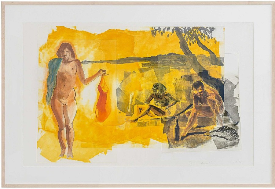 Eric Fischl Bild "Rays" Aus Dem Portfolio "Beach Scenes I-Iv" (1989) Genreszenen