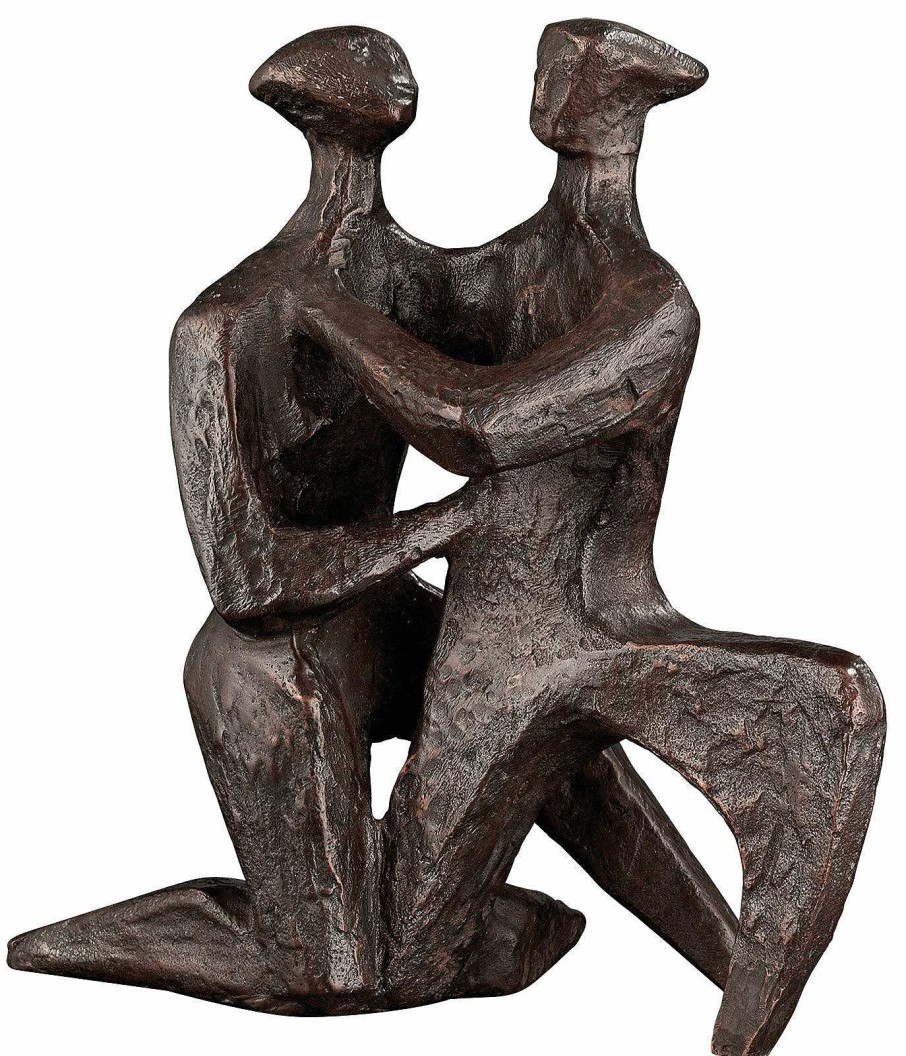 Sepp Mastaller Skulptur "Das Bekenntnis Der Liebe", Bronze 20. Jahrhundert