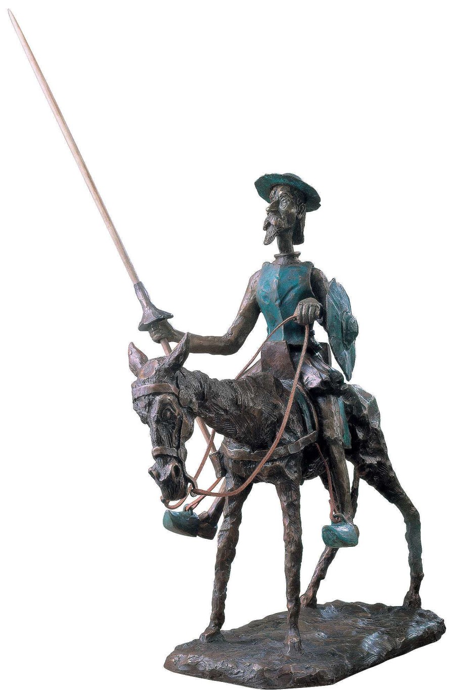 RobiN Skulptur "Don Quichotte, Der Ritter Von Der Traurigen Gestalt", Bronze Bronze