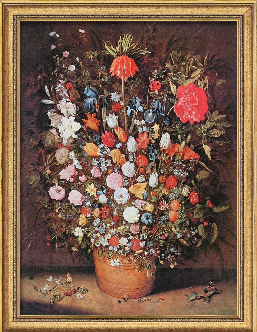 Jan Brueghel d. Ä. Bild "Blumenstraus" (Um 1607), Gerahmt Barock / Rokoko