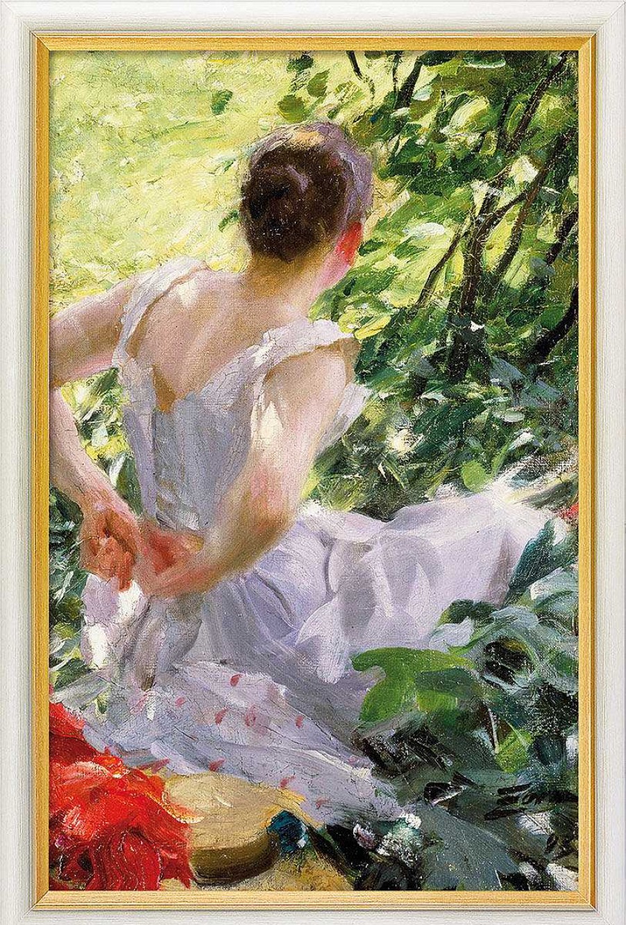 Anders Zorn Bild "Im Wald" (1893), Gerahmt Genreszenen